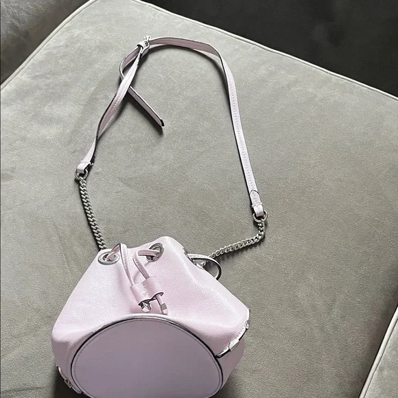Zara Light Pink Mini Bucket Bag - Picture 1 of 10